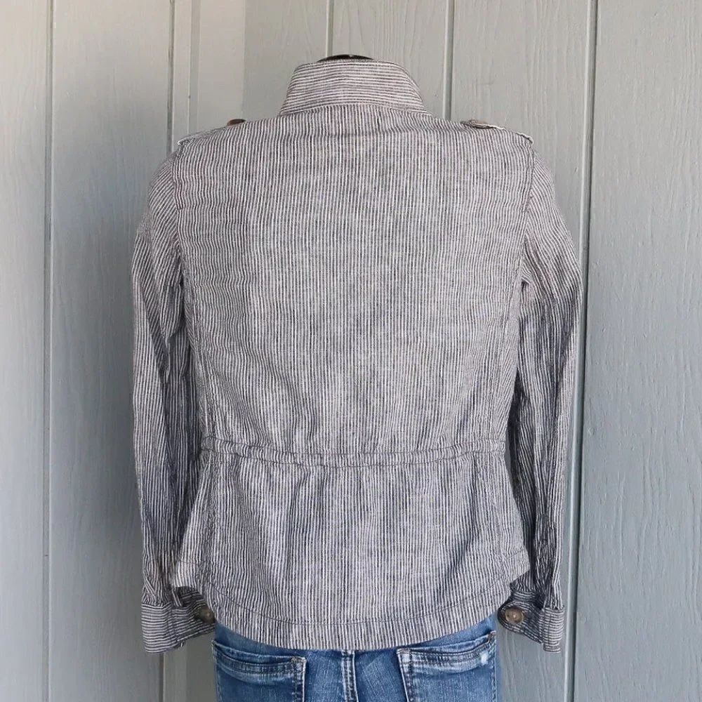 LOFT Denim Pin Stripe Conductor Jacket - Picture 3 of 12